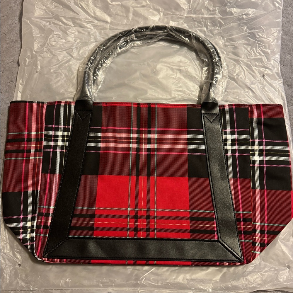 Victoria's Secret Plaid Tote NWT - Picture 5 of 6